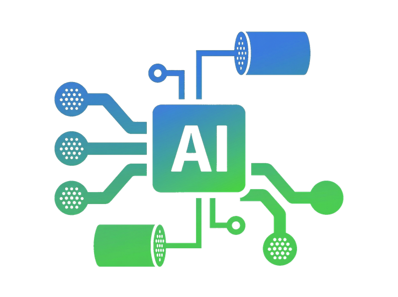 AI circuit board illustration